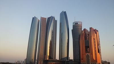 skyline etihad towers abu dhabi