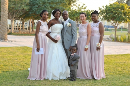 bridesmaids wedding dubai mr mrs nigerian