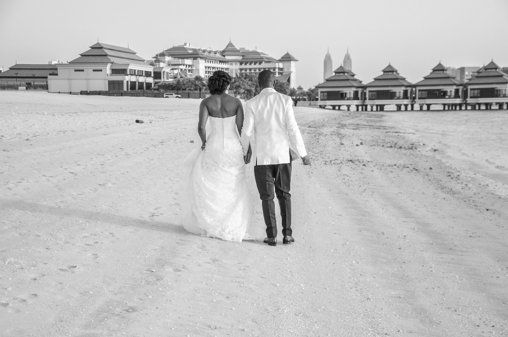 mr mrs wedding nigerian waldorf beach dubai