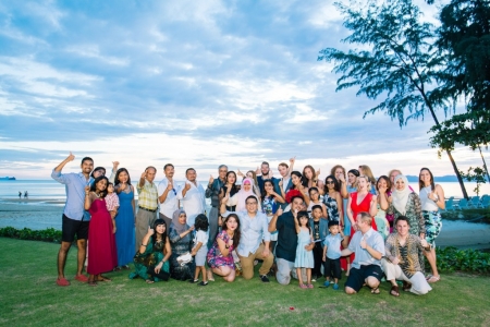 family friends thailand wedding