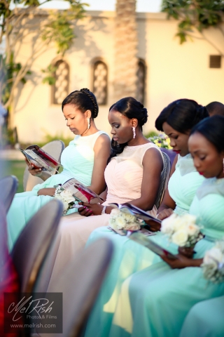 bridesmaids wedding dubai pastel